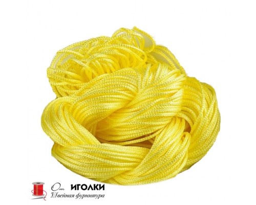 Шнур текстильный шир.4 мм. арт.5803 цв.бледно-желтый уп.200 м.
